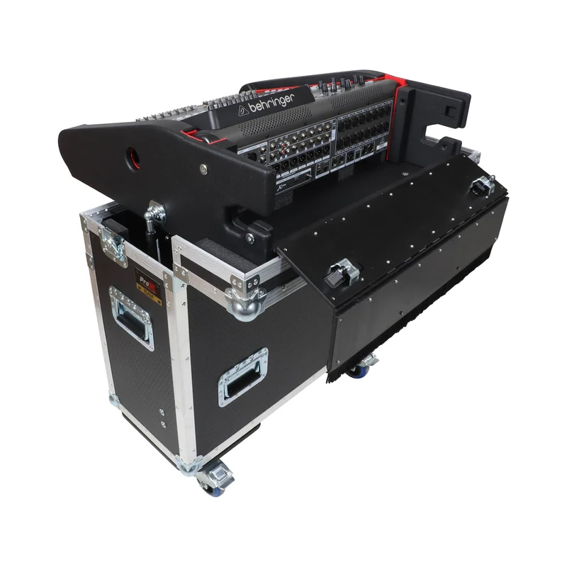 ProX Flip-Ready Hydraulic Console Case For Digital Audio Consoles | Behringer X32 Compact | Fixed