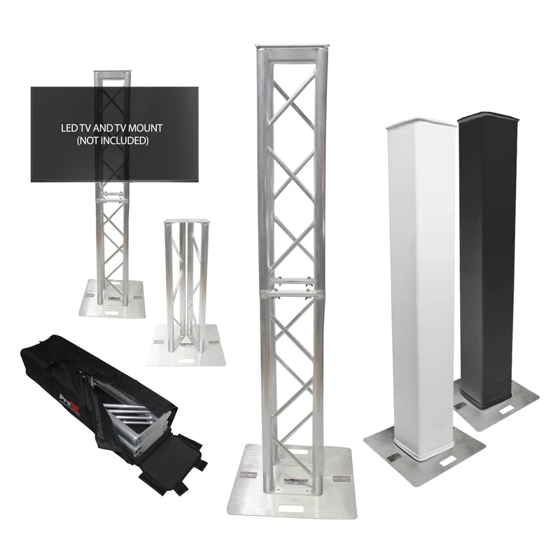 ProX Flex Tower Totem Package Adjustable DJ Truss Totem | Soft Carrying Bag