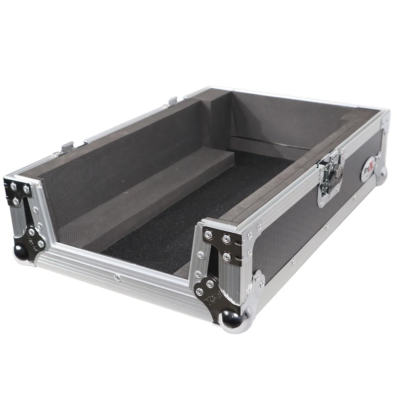 ProX Flight Case for Rane Seventy DJ Mixer Road Case | Silver on Black | Without Laptop Shelf