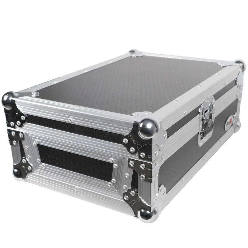 ProX Flight Case for Rane Seventy DJ Mixer Road Case | Silver on Black | Without Laptop Shelf