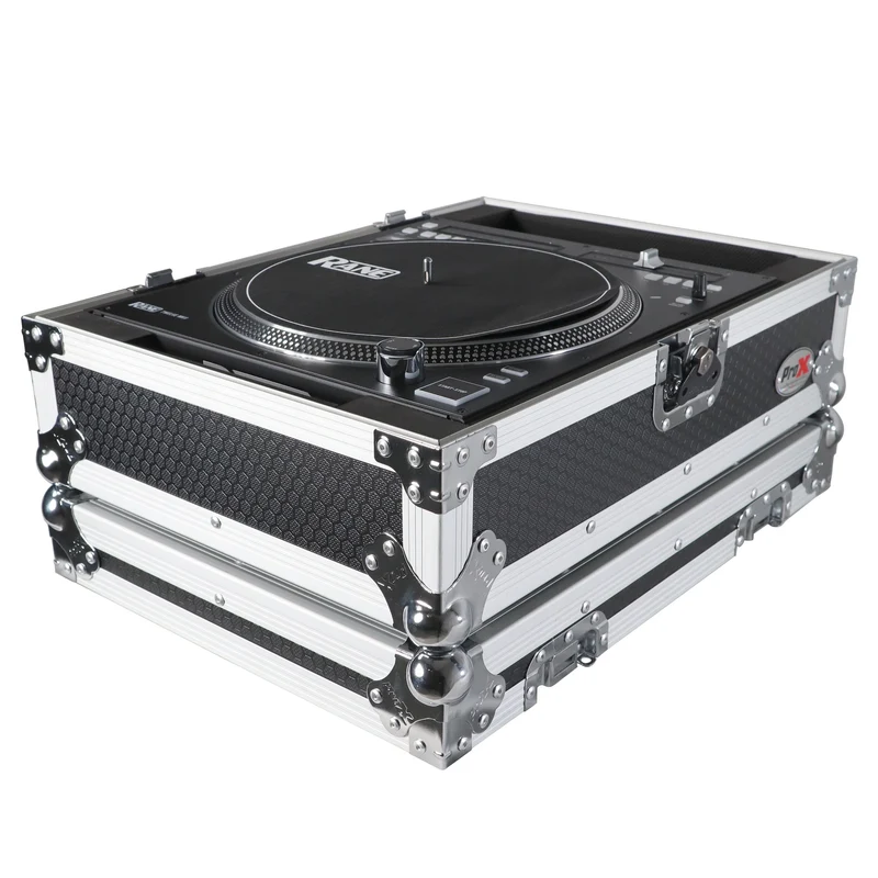 ProX Flight Case for Rane 12 DJ Control System ATA Road Case | Silver on Black