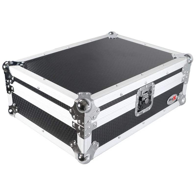 ProX Flight Case for Rane 12 DJ Control System ATA Road Case | Silver on Black