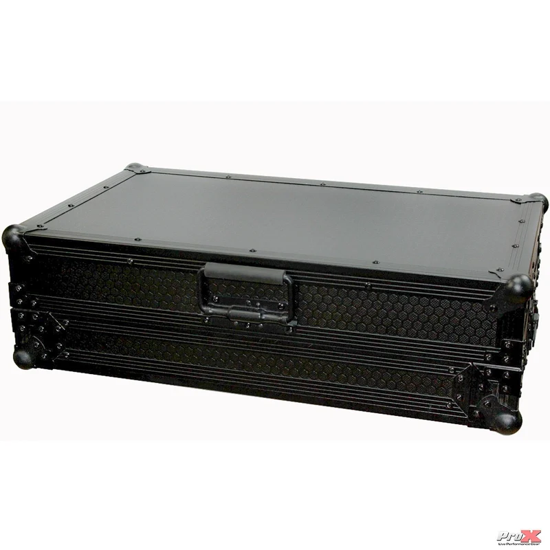 ProX Flight Case for Numark MixTrack Controller with Laptop Shelf | Black on Black