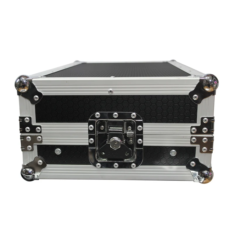 ProX Flight Case for Numark MixTrack Controller with Laptop Shelf | Silver on Black
