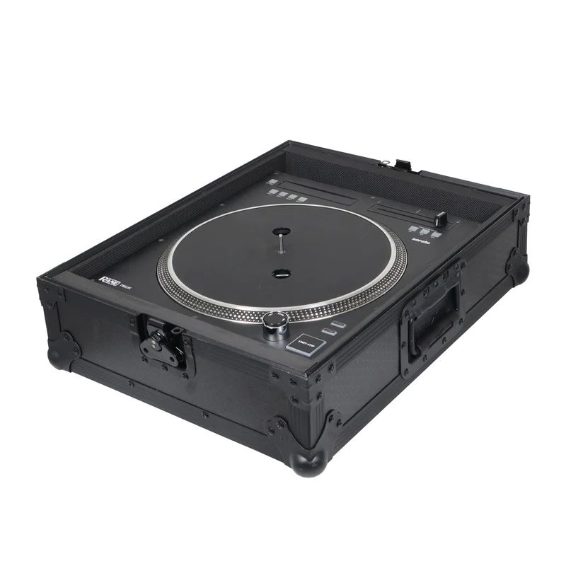 ProX Flight Case for Turntable - Universal W-Foam Kit | Black on Black