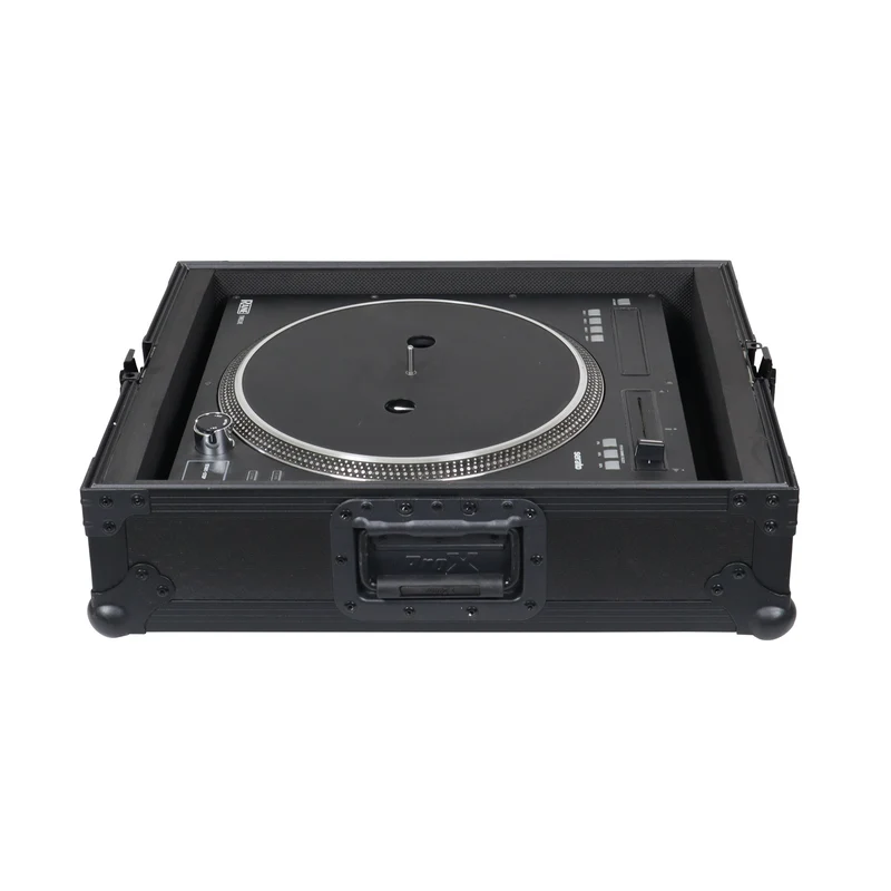 ProX Flight Case for Turntable - Universal W-Foam Kit | Black on Black