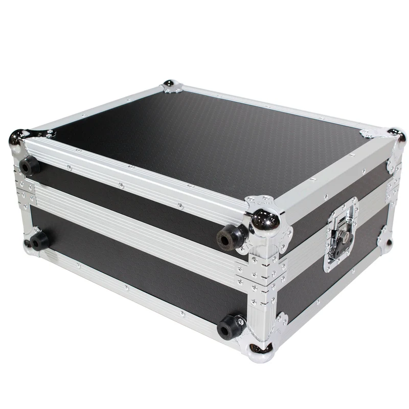 ProX Flight Case for Turntable - Universal W-Foam Kit | Silver on Black