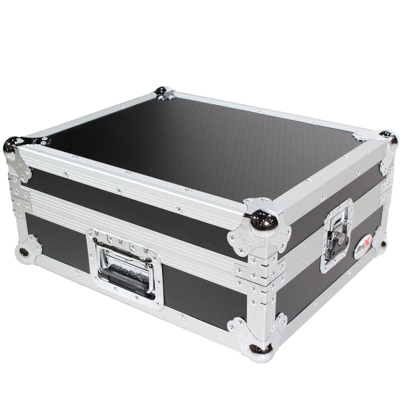 ProX Flight Case for Turntable - Universal W-Foam Kit | Silver on Black