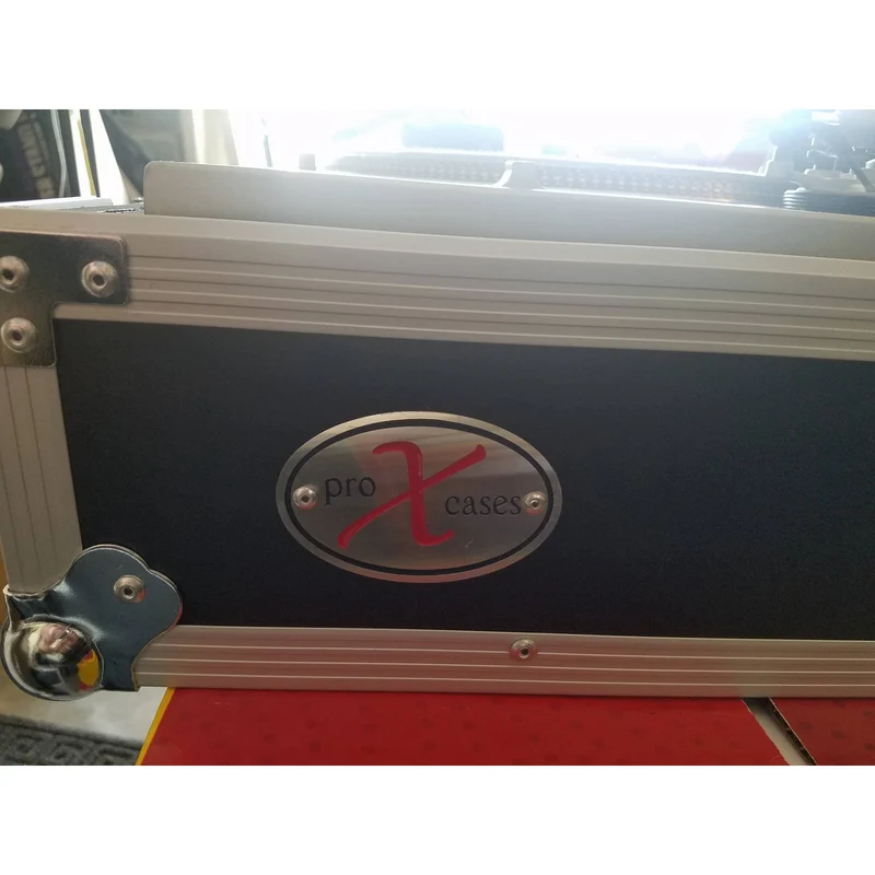 ProX Flight Case for Turntable - Universal W-Foam Kit | Silver on Black