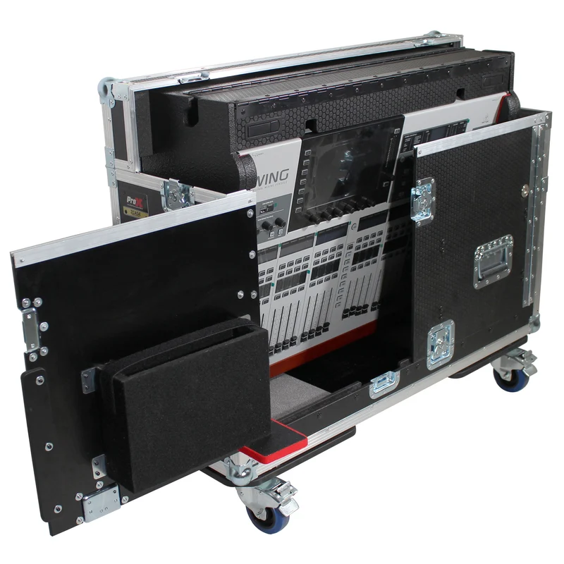 ProX Flip-Ready Hydraulic Console Case For Digital Audio Consoles | Behringer Wing | Fixed