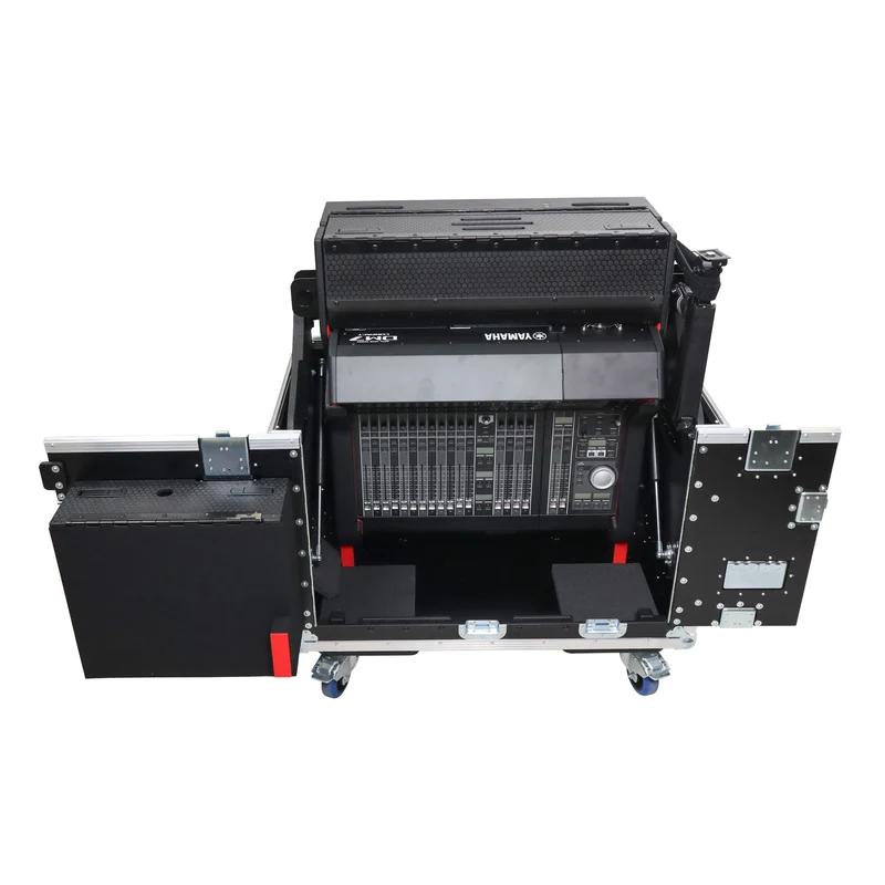 ProX Flip-Ready Hydraulic Console Case For Digital Audio Consoles | Yamaha DM7-EX Compact | Fixed