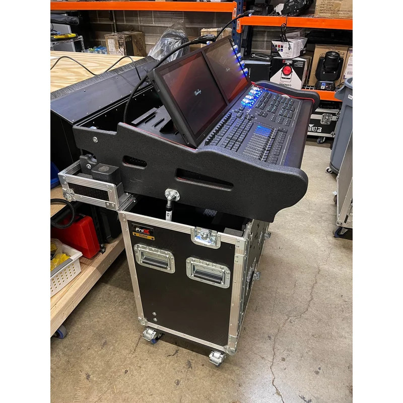 ProX Flip-Ready Hydraulic Console Case For Digital Audio Consoles | ChamSys MagicQ MQ500M | Fixed