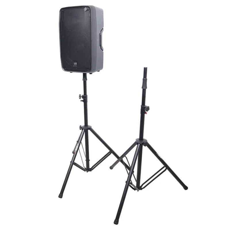 ProX Air-Powered Heavy Duty Speaker Tripod Stand | Set of 2 With Bag | 110 lb | 51"-76"
