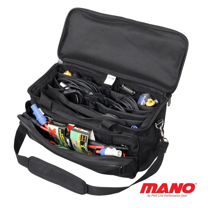ProX MANO Utility Carry Bag With Dividers For AV Gear | Standard