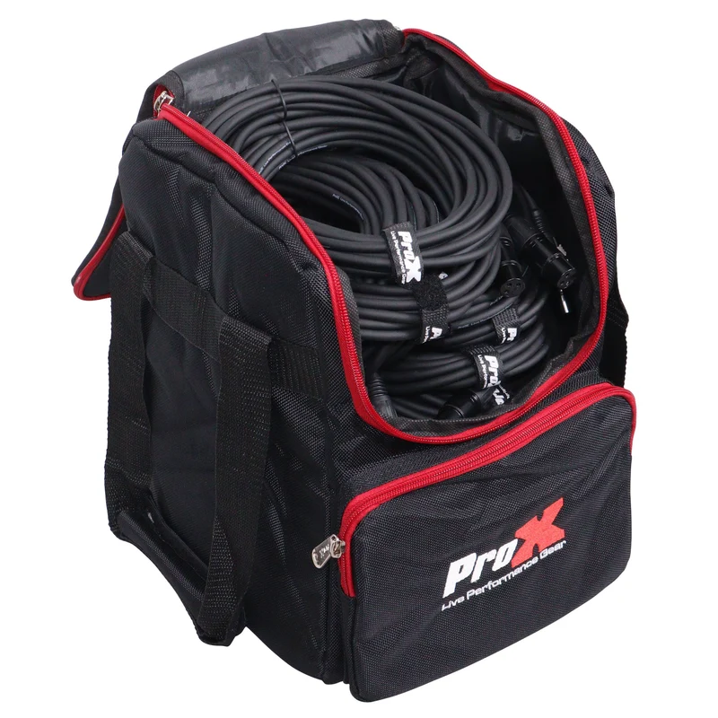 ProX Padded Accessory Bag Nylon Utility Bag for AV Gear | 11.25 inL x 9.25 inW x 8.75 inH