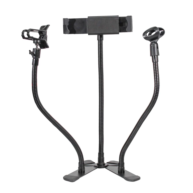 ProX Mobi Buddy Mobile Device Mounting Kit Hands-Free Stand Kit | Device Clip + Tablet Clamp (7.5 in - 11.5 in)