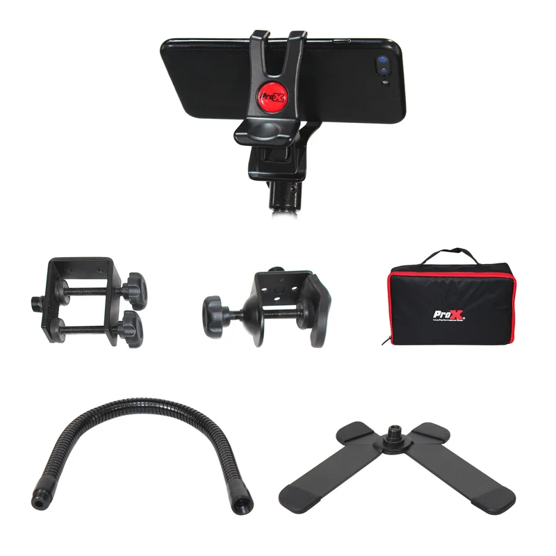 ProX Mobi Buddy Mobile Device Mounting Kit Hands-Free Stand Kit | Device Clip (1 in - 4 in)
