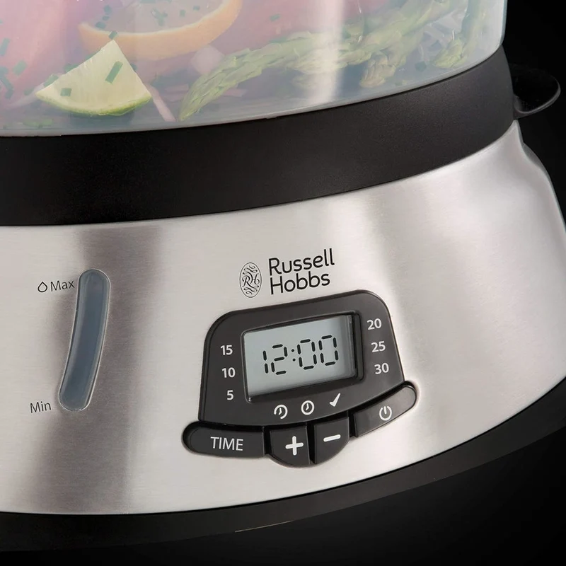 Vaporera de tres pisos Maxicook de Russell Hobbs
