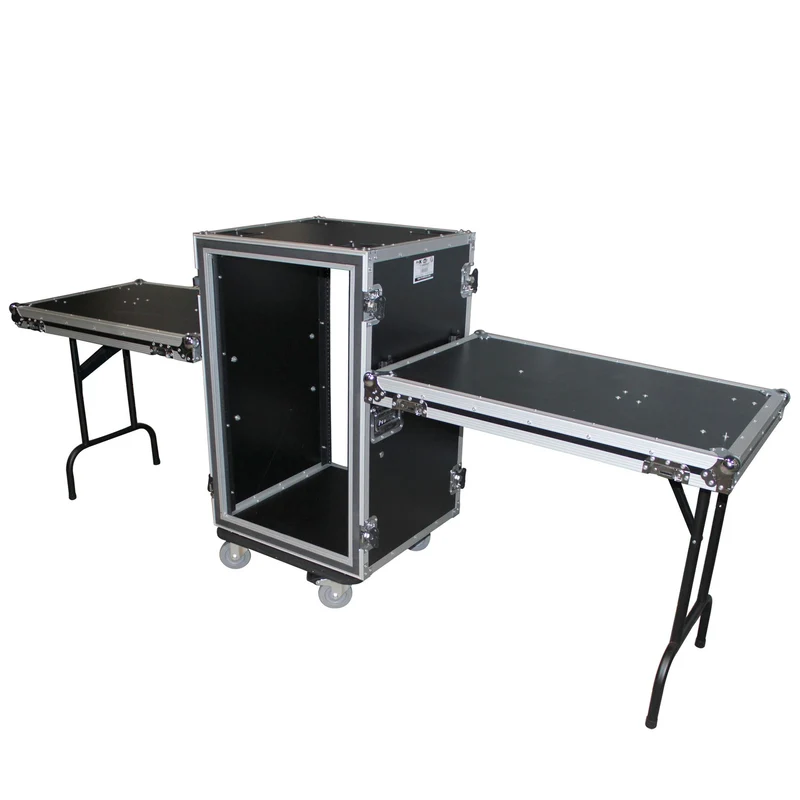 ProX T-16RSPWDST 16U Vertical Shockproof Amp Rack Case With Casters