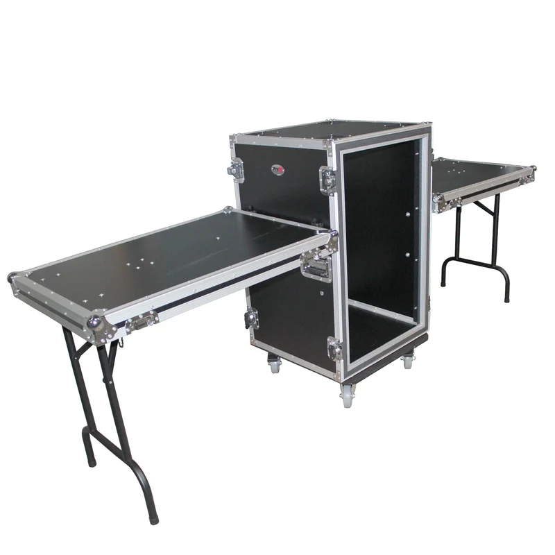 ProX T-16RSPWDST 16U Vertical Shockproof Amp Rack Case With Casters
