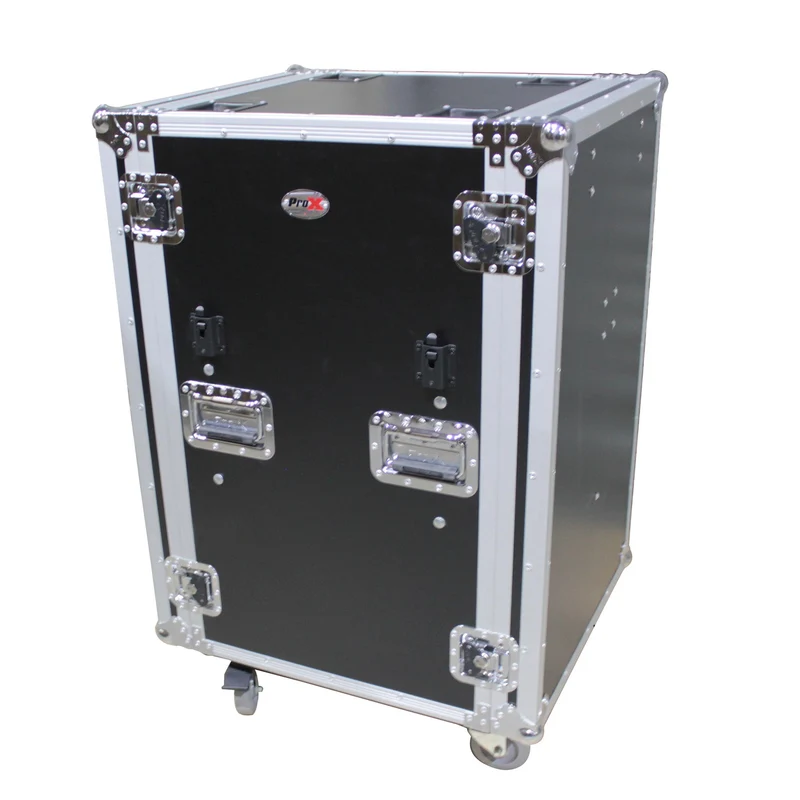 ProX T-16RSPWDST 16U Vertical Shockproof Amp Rack Case With Casters