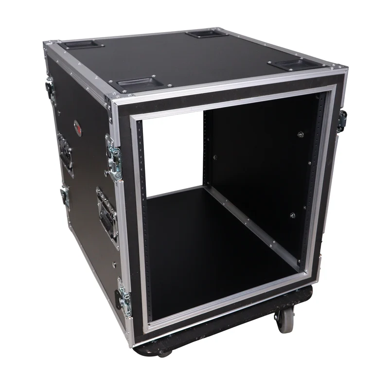 ProX T-12RSP24W 12U Shockproof Amp Rack ATA Flight Case With Casters