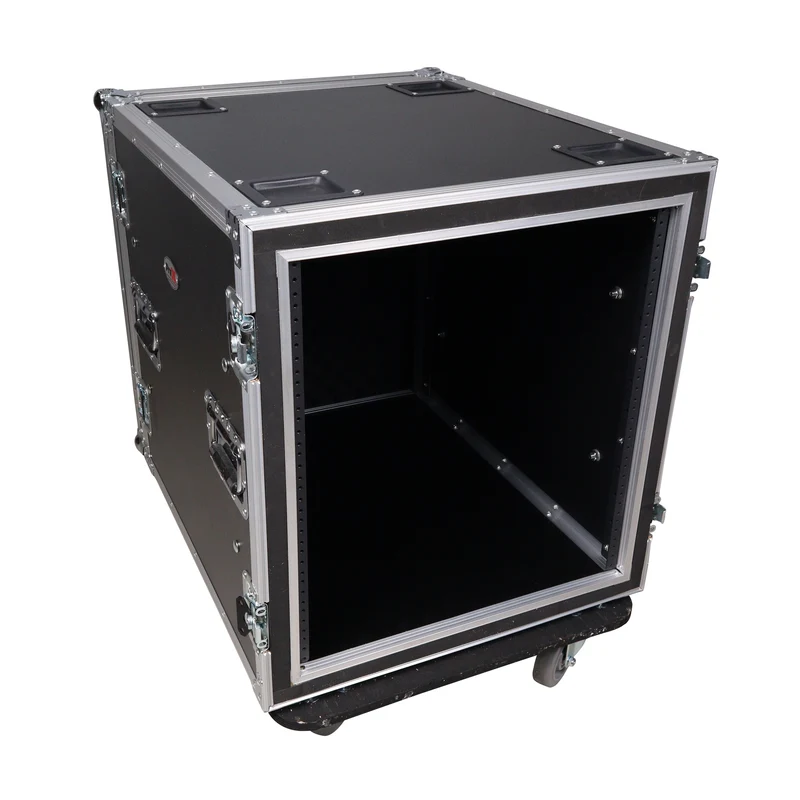 ProX T-12RSP24W 12U Shockproof Amp Rack ATA Flight Case With Casters