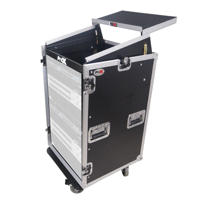 ProX T-18MRLT MK2 18U Combo Rack Flight Case With Laptop Shelf