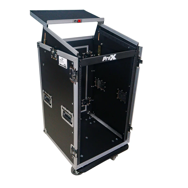 ProX T-18MRLT MK2 18U Combo Rack Flight Case With Laptop Shelf