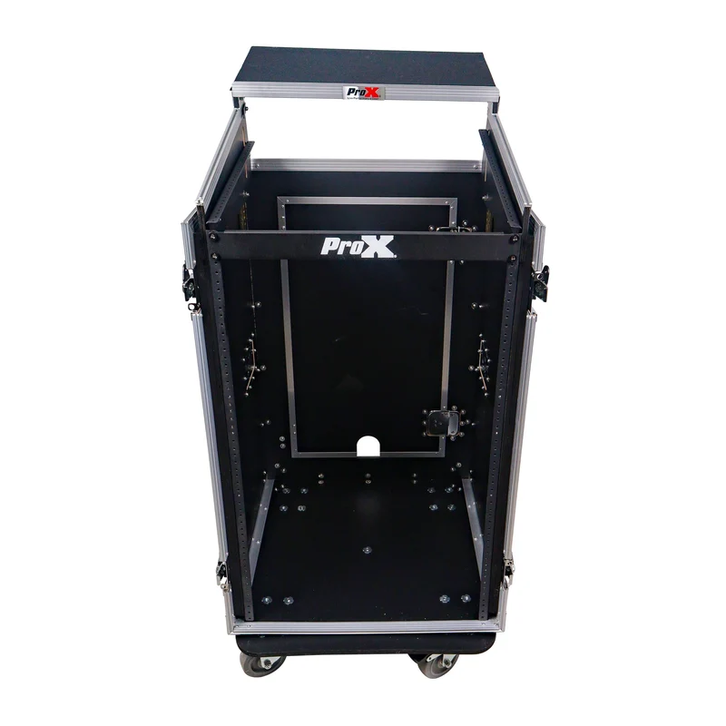 ProX T-18MRLT MK2 18U Combo Rack Flight Case With Laptop Shelf