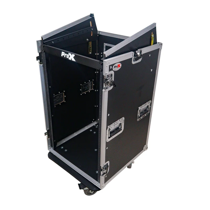 ProX T-18MRLT MK2 18U Combo Rack Flight Case With Laptop Shelf