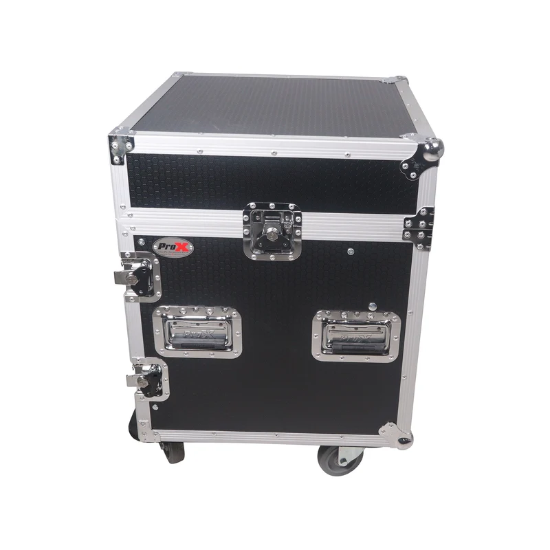 ProX T-12MRLT 12U Vertical Combo Rack Flight Case With Laptop Shelf
