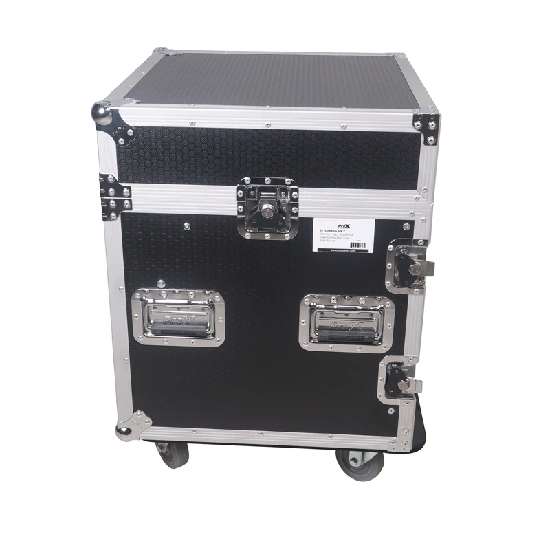 ProX T-12MRLT 12U Vertical Combo Rack Flight Case With Laptop Shelf