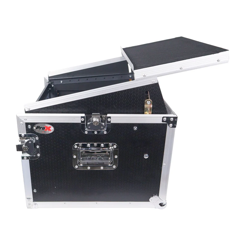 ProX T-8MRLT 8U Vertical Rack Flight Case With Laptop Shelf