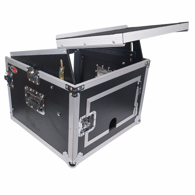 ProX T-8MRLT 8U Vertical Rack Flight Case With Laptop Shelf