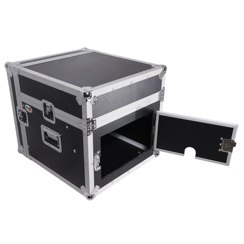 ProX T-8MRLT 8U Vertical Rack Flight Case With Laptop Shelf