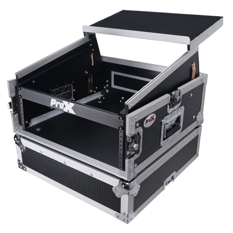 ProX T-6MRLT 6U Vertical Combo Rack Flight Case With Laptop Shelf