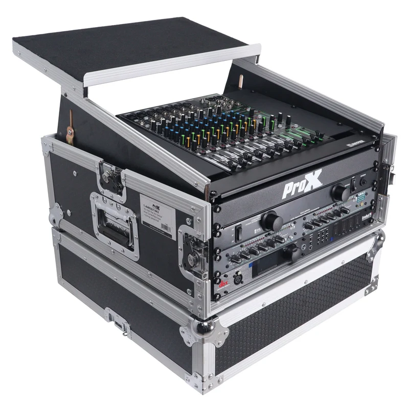 ProX T-6MRLT 6U Vertical Combo Rack Flight Case With Laptop Shelf