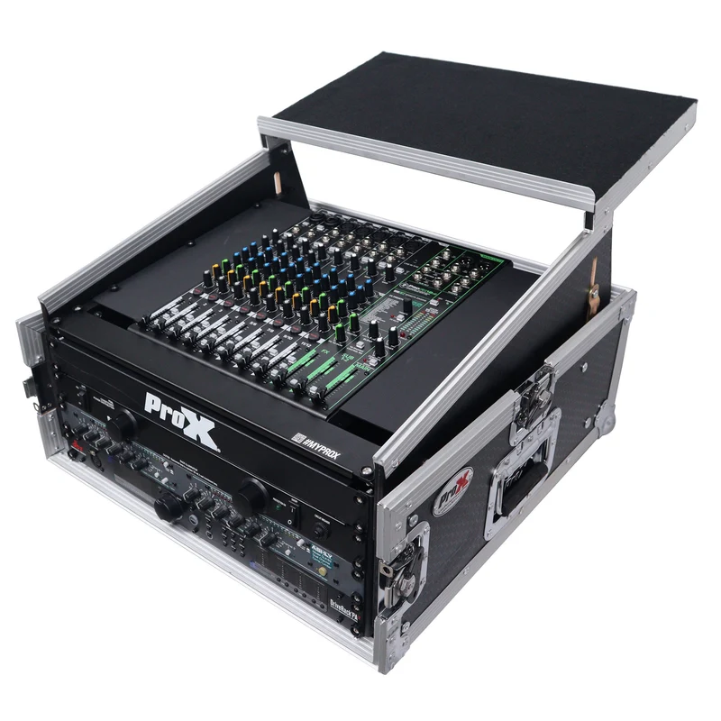 ProX T-6MRLT 6U Vertical Combo Rack Flight Case With Laptop Shelf