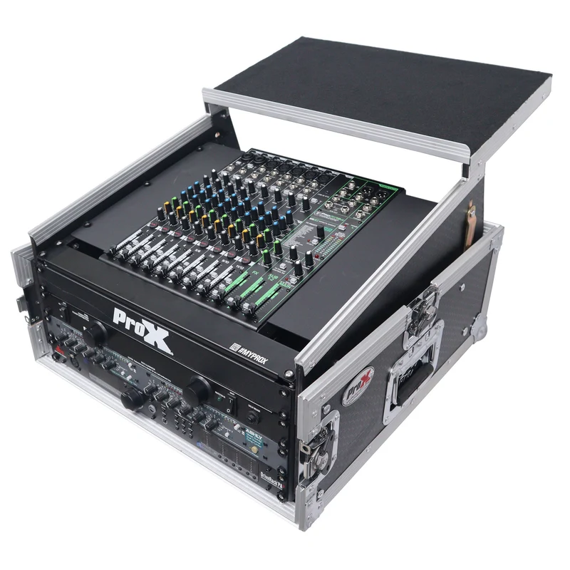 ProX T-6MRLT 6U Vertical Combo Rack Flight Case With Laptop Shelf