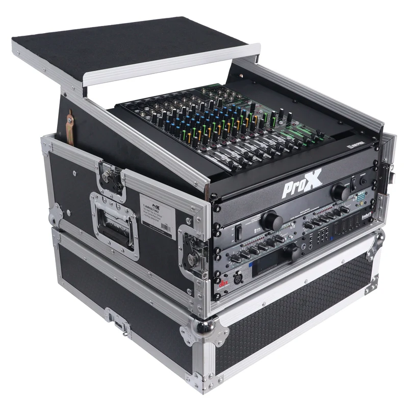 ProX T-4MRLT 4U Vertical Rack Flight Case With Laptop Shelf