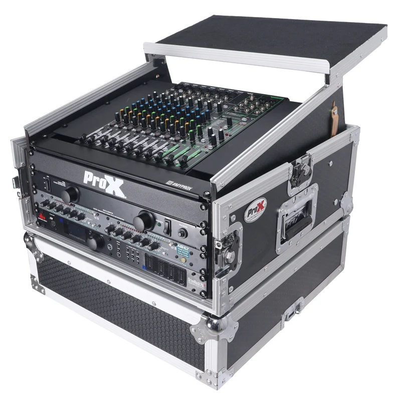 ProX T-4MRLT 4U Vertical Rack Flight Case With Laptop Shelf