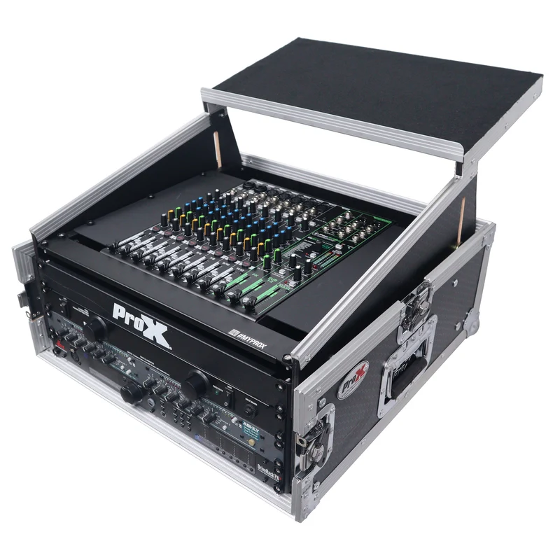 ProX T-4MRLT 4U Vertical Rack Flight Case With Laptop Shelf