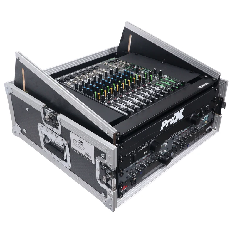 ProX T-4MRSS 4U Vertical Rack Mount Flight Case With 10U Top