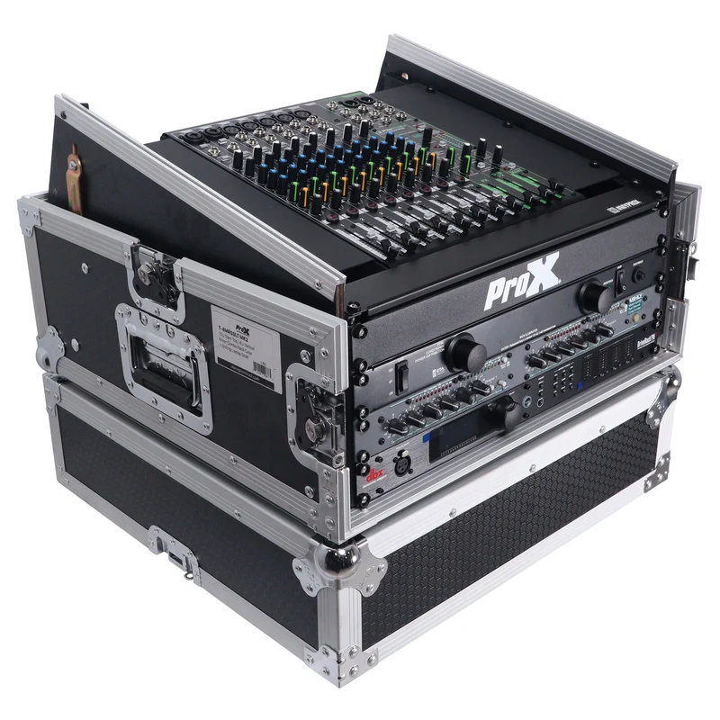 ProX T-4MRSS 4U Vertical Rack Mount Flight Case With 10U Top