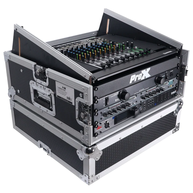 ProX T-4MRSS 4U Vertical Rack Mount Flight Case With 10U Top