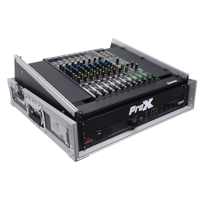 ProX T-2MRSS 2U Vertical Rack Mount Flight Case With 10U Mixer Top