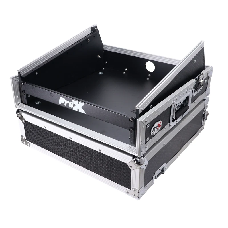 ProX T-2MRSS 2U Vertical Rack Mount Flight Case With 10U Mixer Top