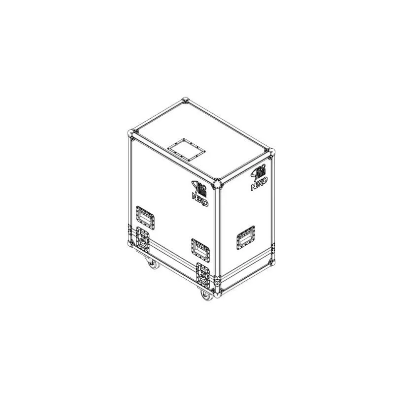 Nexo GMT-6CASEM10 Flight case for 6 x GEO M10
