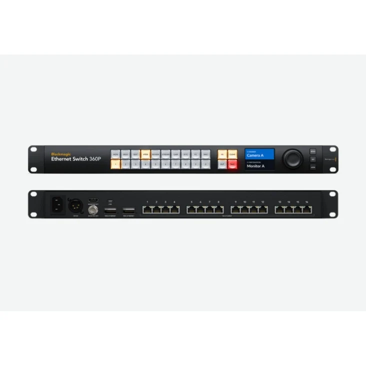 Blackmagic Design BMD-DWCSWA/MODC360P 1RU Ethernet Switch for IP Video